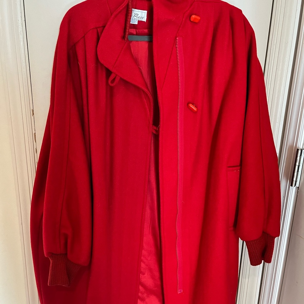 Red Wool Coat